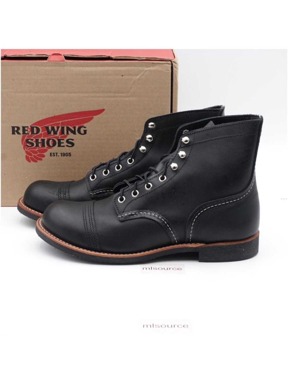 NEW Size 8.5 Men's Red Wing Iron Ranger 6-Inch Made in USA Boots 8084 Black